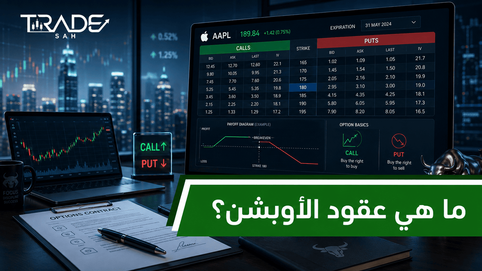 ما هي عقود الأوبشن؟ الأنواع وكيفية الشراء للمبتدئين