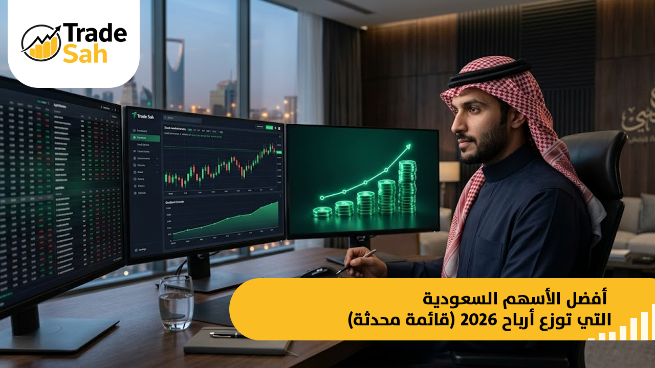أفضل الأسهم السعودية التي توزع أرباح 2026