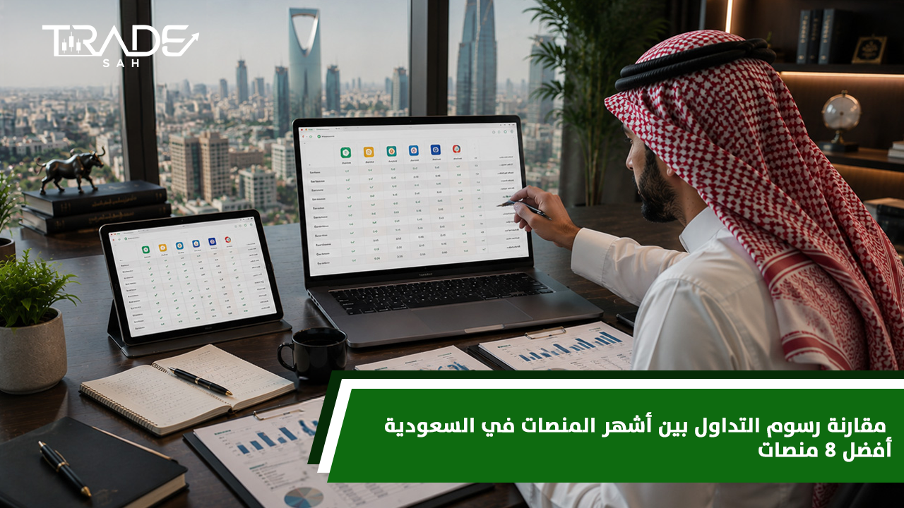مقارنة رسوم التداول بين أشهر المنصات في السعودية 2026