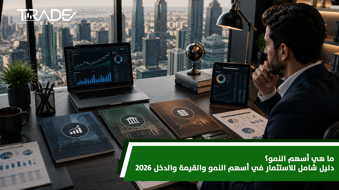 ما هي أسهم النمو؟ دليل شامل للاستثمار في أسهم النمو والقيمة والدخل 2026