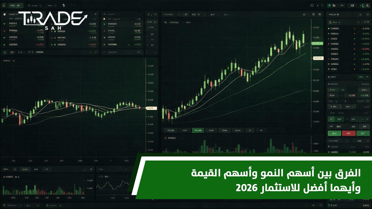 الفرق بين أسهم النمو وأسهم القيمة وأيهما أفضل للاستثمار 2026