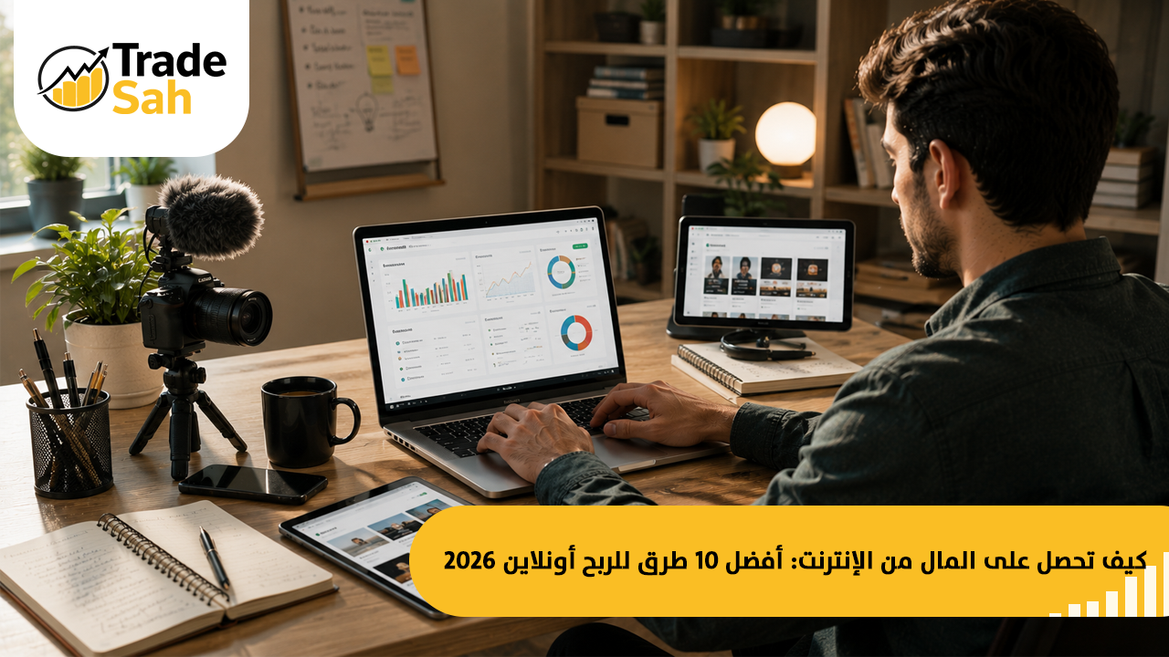 كيف تحصل على المال من الإنترنت   أفضل 10 طرق للربح أونلاين 2026