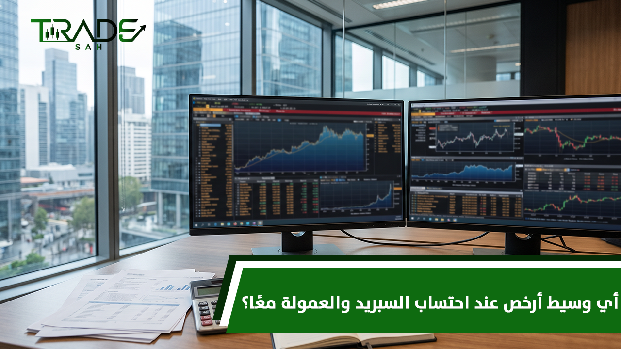 أي وسيط أرخص عند احتساب السبريد والعمولة معًا؟