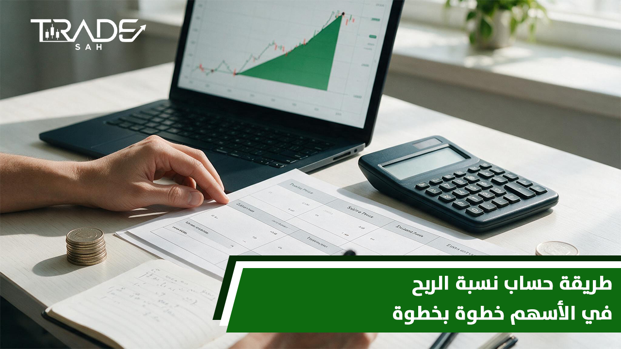 طريقة حساب نسبة الربح في الأسهم خطوة بخطوة
